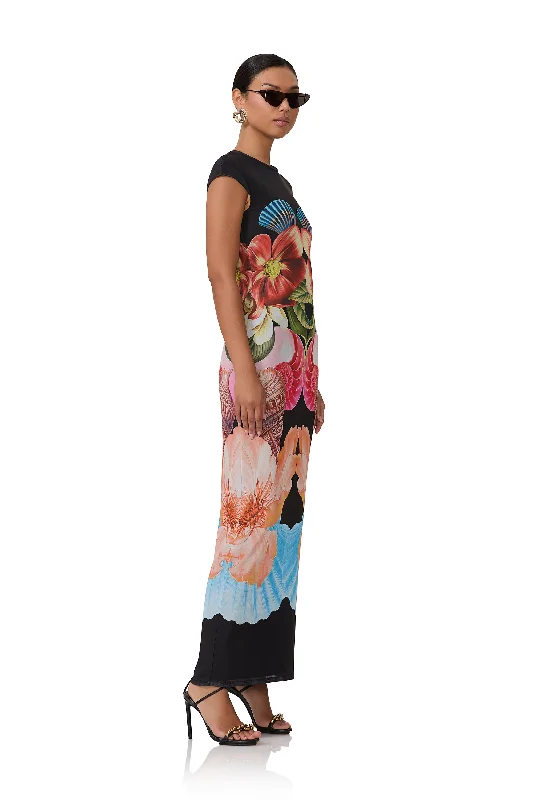 Cody Maxi Dress - Hibiscus Shell