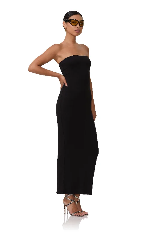 Dunn Column Maxi Dress - Noir