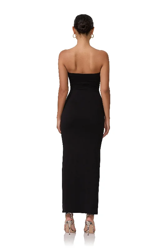 Dunn Column Maxi Dress - Noir