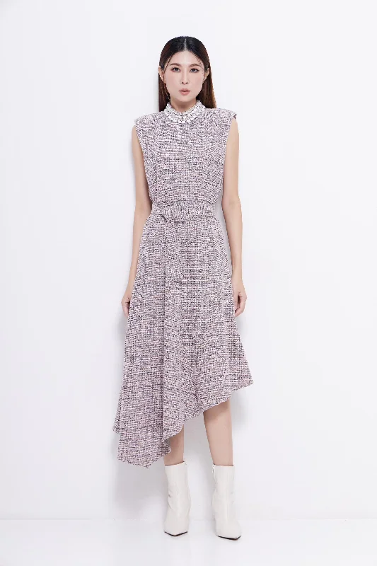 Gabrielle Maxi Tweed Dress