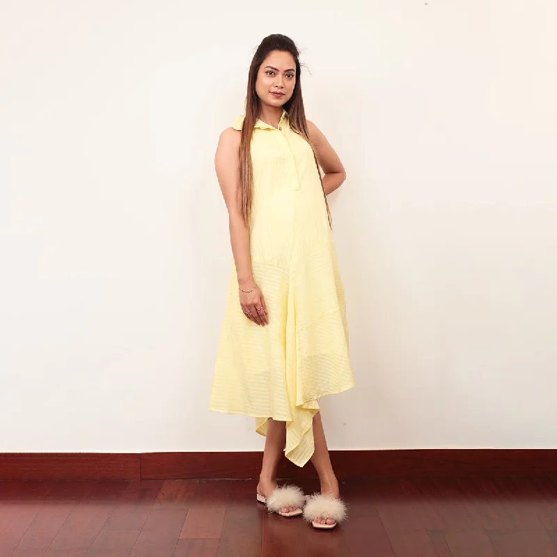 Cotton Dress for Women | Maternity Wear | Sunny Yellow