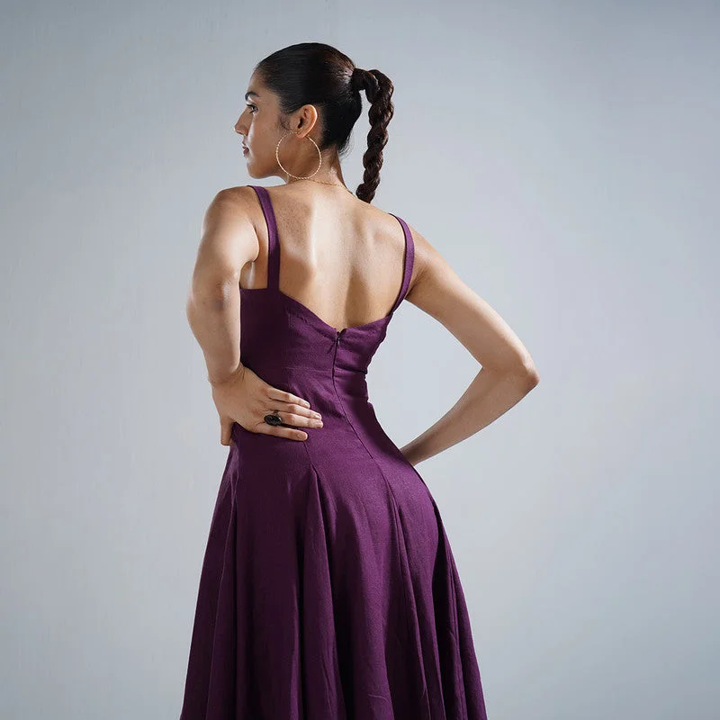 Dress for Women | Midi Dress | Zip Enclosure | Purple