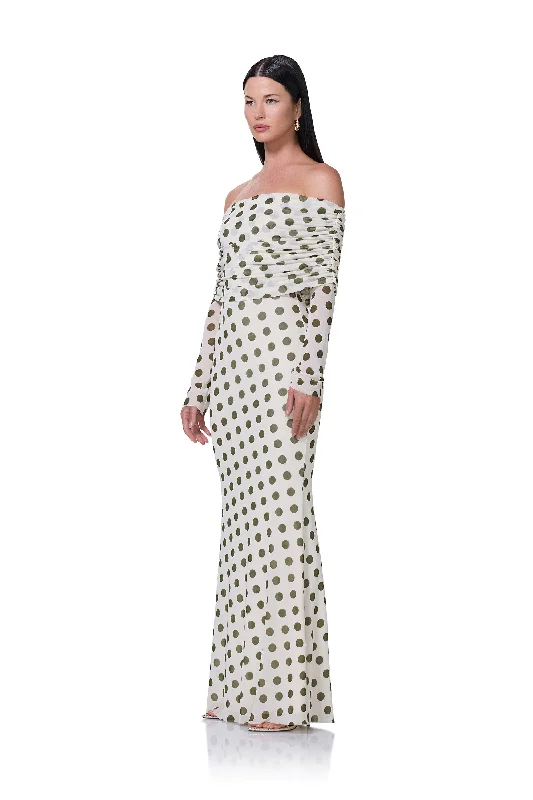 Thelma Maxi Dress - Birch Dot