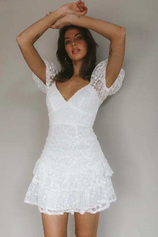 annabella-puff-sleeve-tied-back-lace-dress-white