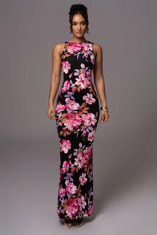 black-floral-jluxbasix-front-and-center-maxi-dress