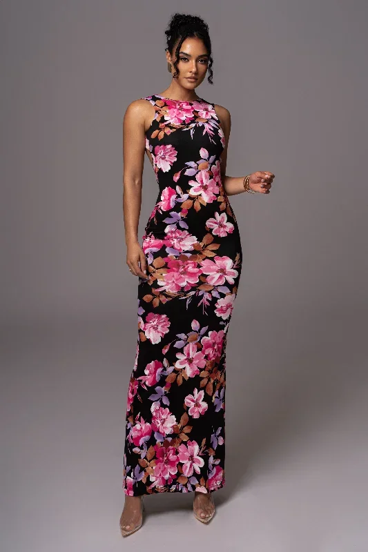 black-floral-jluxbasix-front-and-center-maxi-dress