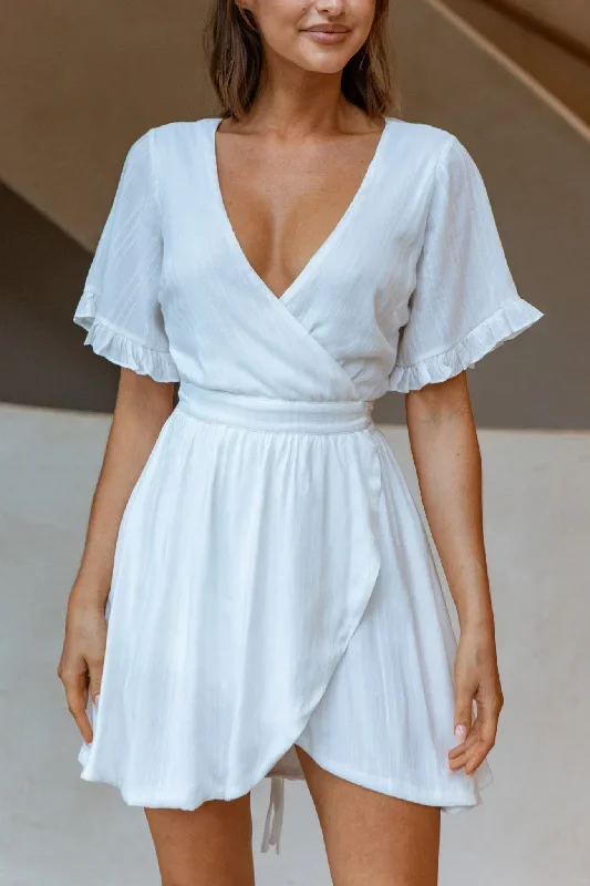 cara-frill-trim-wrap-dress-white