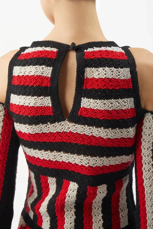 carr-macrame-dress-red-multi-wool