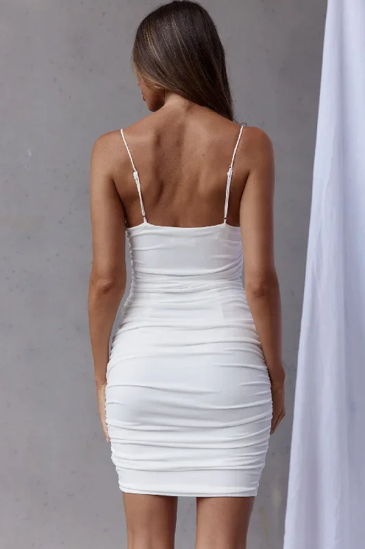 casanova-ruched-string-tie-dress-white