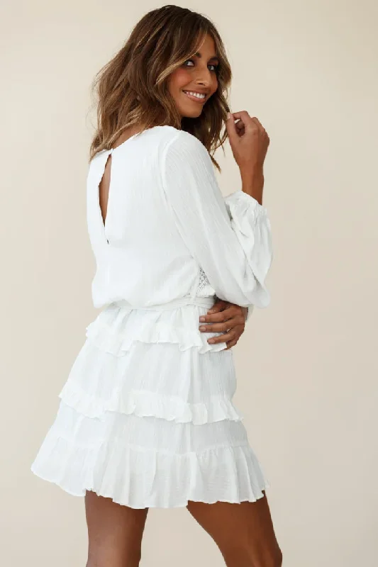 dusk-long-sleeve-waist-tie-frill-dress-white