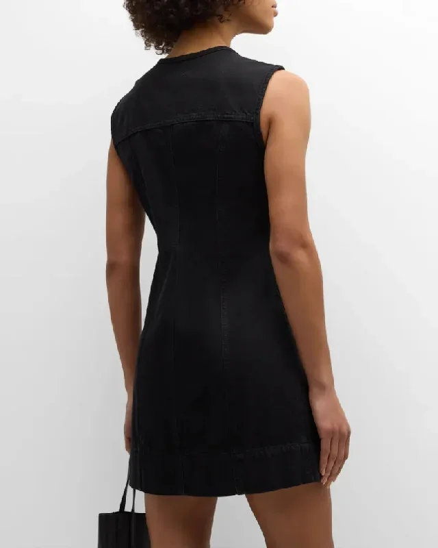 frame-seamed-scoop-dress-black