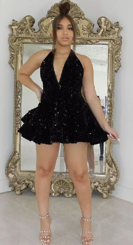 halter-neckline-short-homecoming-dress-sequins-party-dress-new-arrival-party-dress