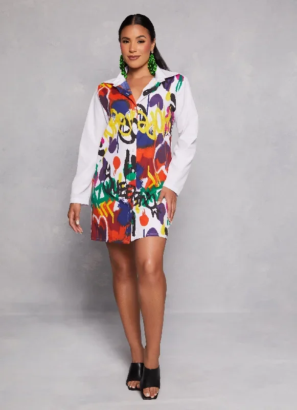 multi-color-graffiti-print-color-blocked-shirt-dress-1410056573221