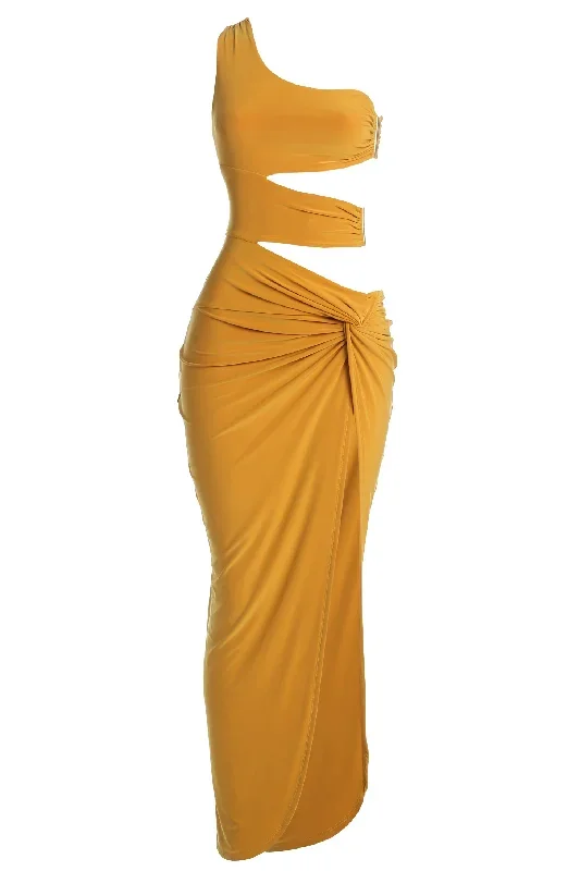 Mustard One Night Only Dress