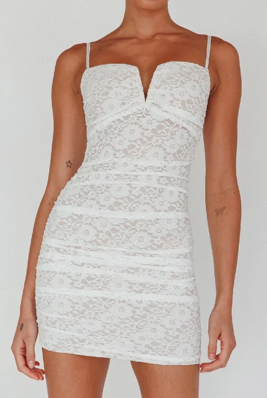 olika-ruched-lace-mini-dress-white