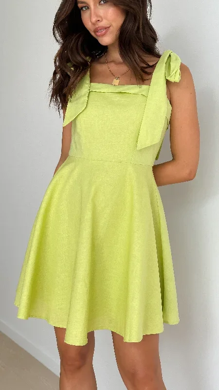 Rumi Mini Dress - Lime