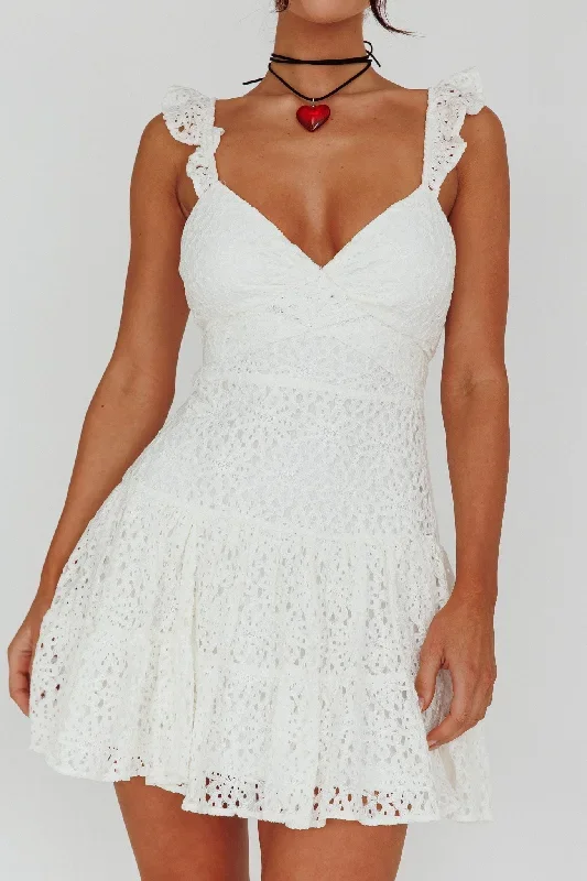 short-notice-ruffle-strap-lace-mini-dress-white