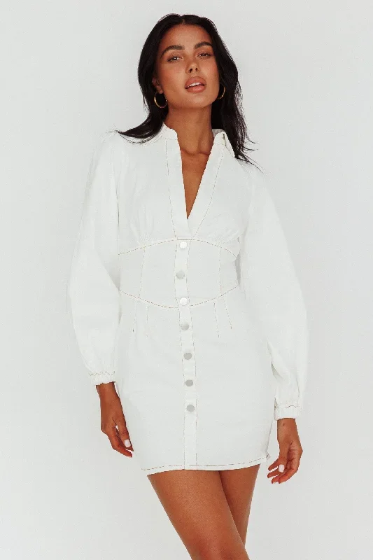 south-beach-long-sleeve-collared-mini-dress-white