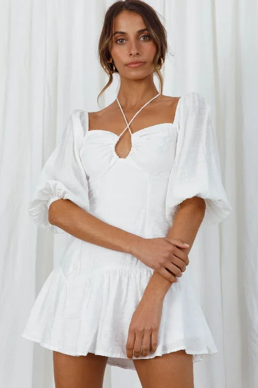 summertime-string-tie-halterneck-puff-sleeve-mini-dress-white