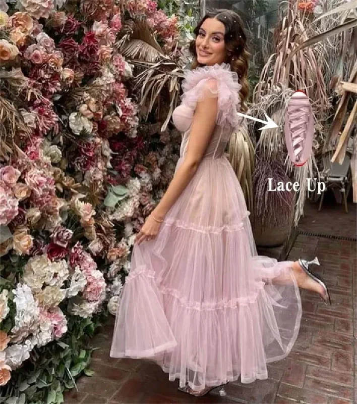 sweetheart-2024-lace-up-light-pink-evening-dresses-draped-tea-length-elegant-prom-dress-a-line-custom-made-homecoming-gowns