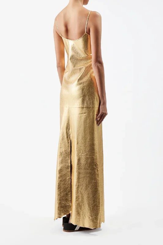 teles-dress-gold-metallic-nappa-leather