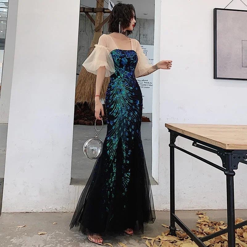 Temperament Long Celebrity Mermaid Evening Dress