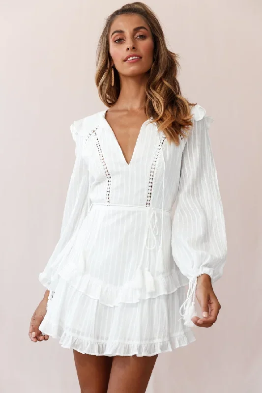 yours-truly-bell-sleeve-ruffle-dress-white